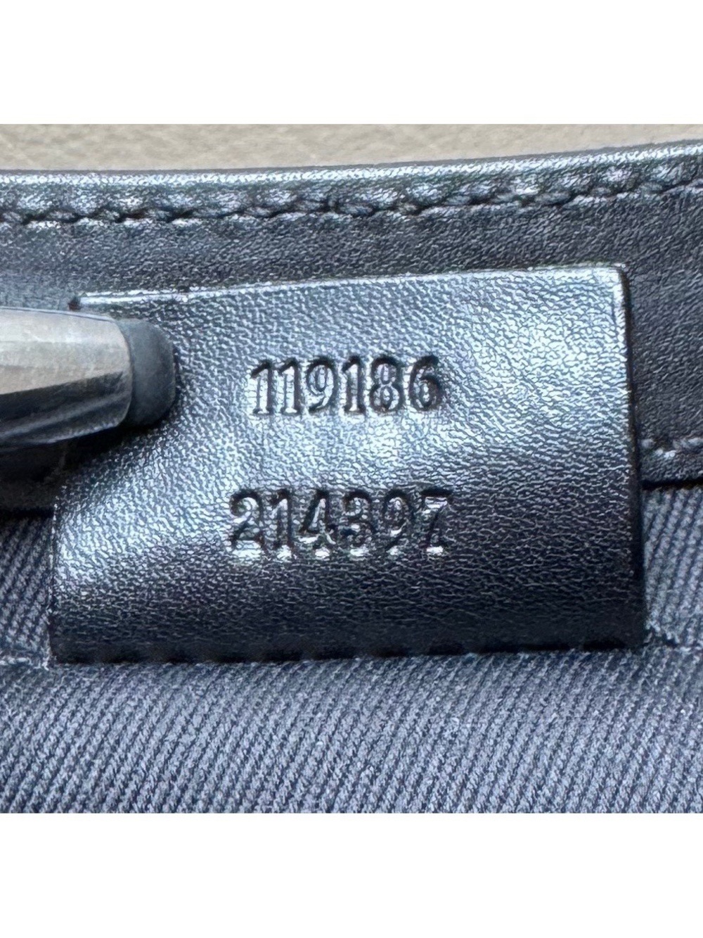 Authentic Gucci Tom Ford Horsebit Black Canvas Studs Leather Chain Clutch, COA - Picture 10 of 15